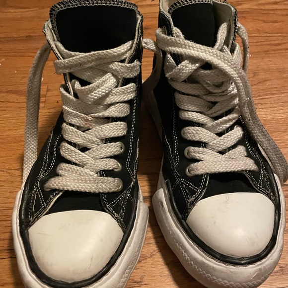 Maison mihara yasuhiro canvas high top